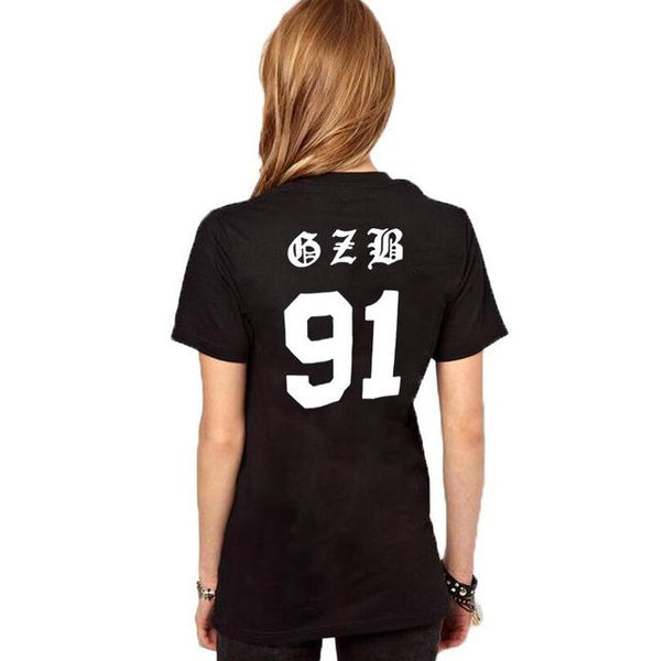 Kpop 2ne1 cl Same Bad Girl Eyelash Red Lips Print T Shirt