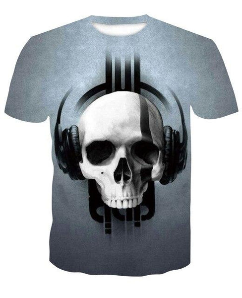 2018 new skull 3D T Shirt Summer Mens Fashion Tops