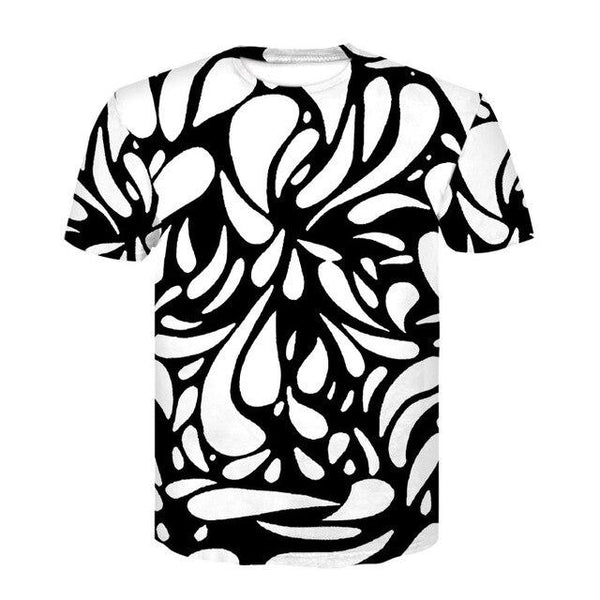 Devin Du Black And White Vertigo Hypnotic Printing T Shirt