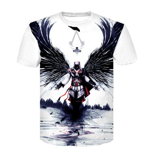 Wolf Warrior by SunimaArt 3D T shirts Men T-shirts
