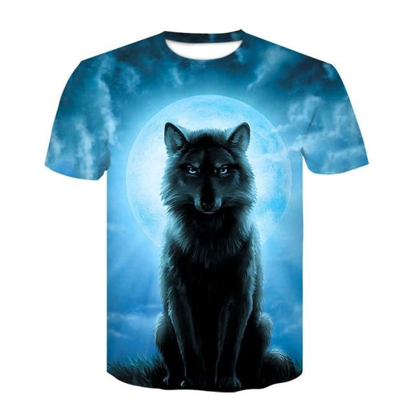 Wolf Warrior by SunimaArt 3D T shirts Men T-shirts