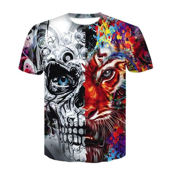 Wolf Warrior by SunimaArt 3D T shirts Men T-shirts
