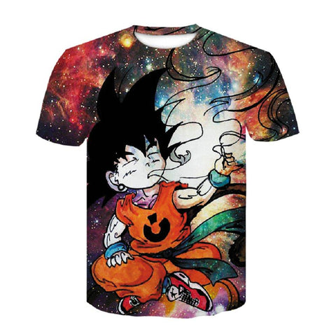 Dragon ball cartoon T-shirt sweater leisure child Goku 3D T-shirt
