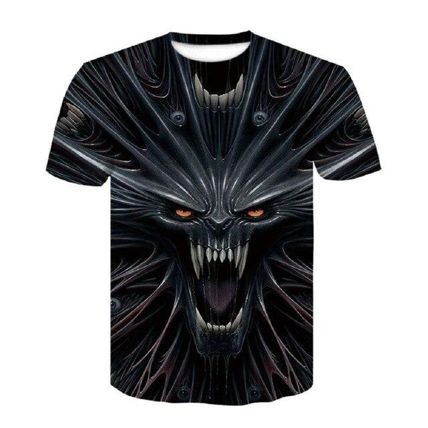 Devin Du Brand New Men Casual Lycra fire Black T-shirts Rock Guitar