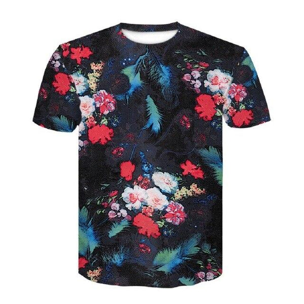 Devin Du Brand New Men Casual Lycra fire Black T-shirts Rock Guitar