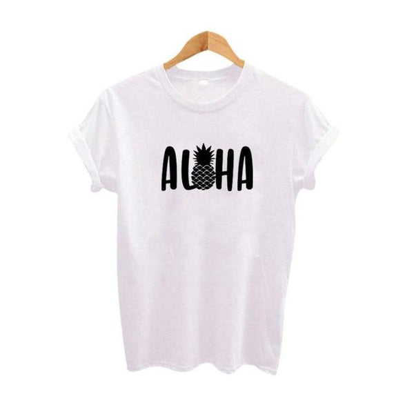Aloha Hawaii Harajuku Tshirt Cotton