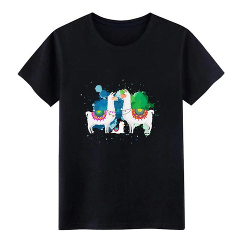 Alpaca Peru Colorsplash t shirt Customized