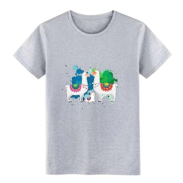Alpaca Peru Colorsplash t shirt Customized