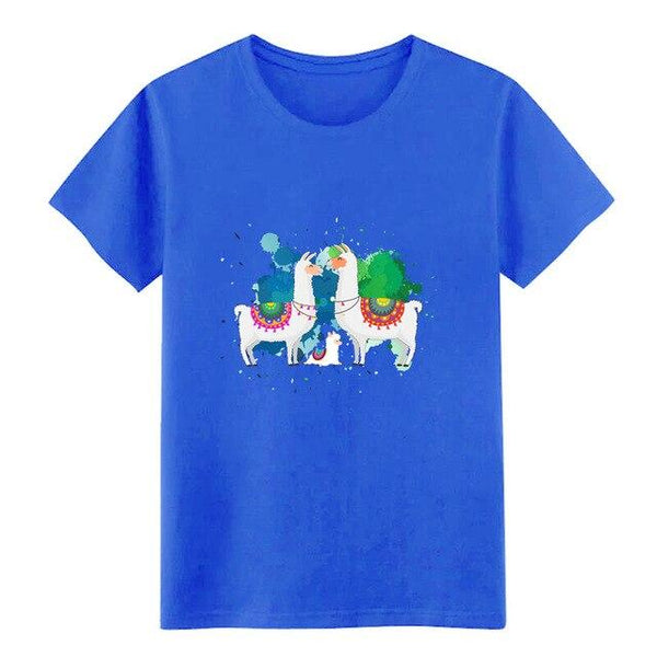 Alpaca Peru Colorsplash t shirt Customized