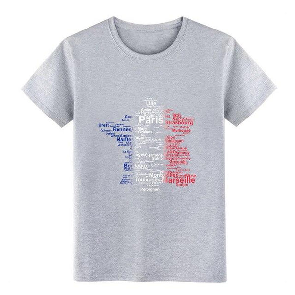 france outline cities flag paris marseille europe t shirt