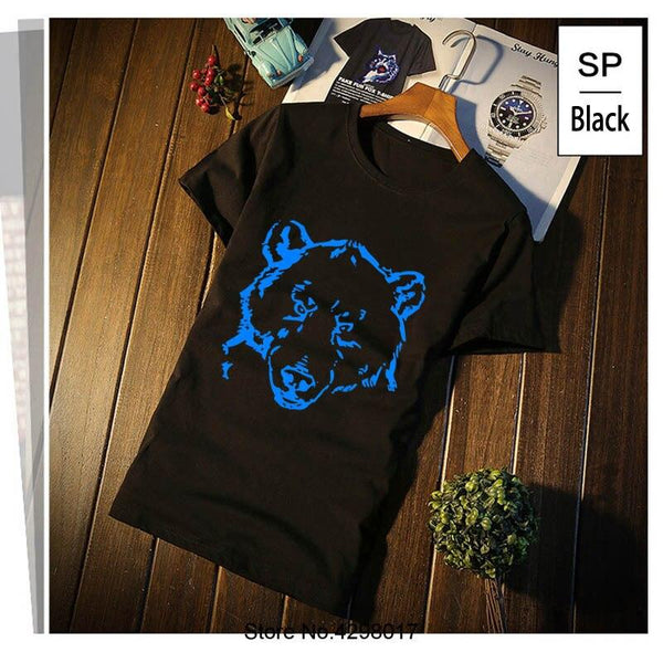 New Arrival Wild Bear Polar Teddy Bears Brown Grizzly Panda Tshirt
