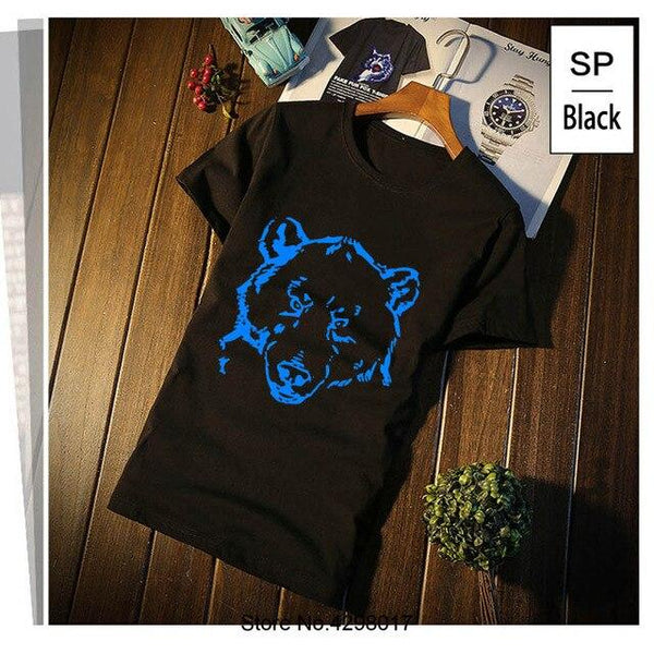 New Arrival Wild Bear Polar Teddy Bears Brown Grizzly Panda Tshirt