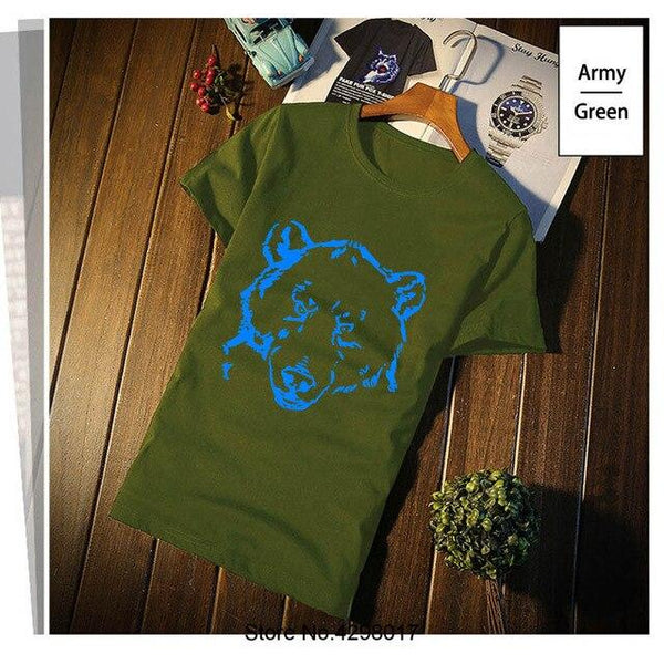 New Arrival Wild Bear Polar Teddy Bears Brown Grizzly Panda Tshirt