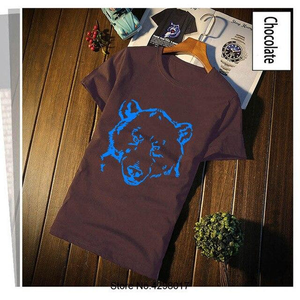 New Arrival Wild Bear Polar Teddy Bears Brown Grizzly Panda Tshirt