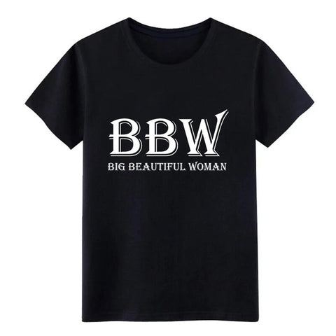 Men's BBW Big Beautiful Woman t shirt Character tee shirt