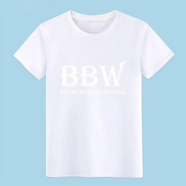 Men's BBW Big Beautiful Woman t shirt Character tee shirt