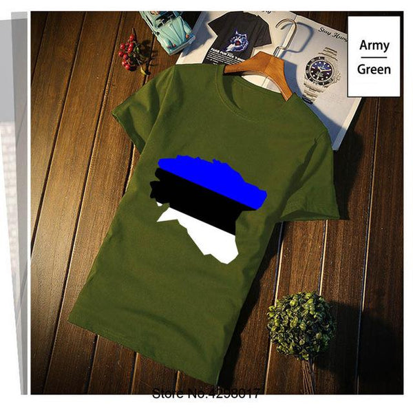 Custom Estonia T-Shirt Funky Plus Size 3xl Men's Tshirt