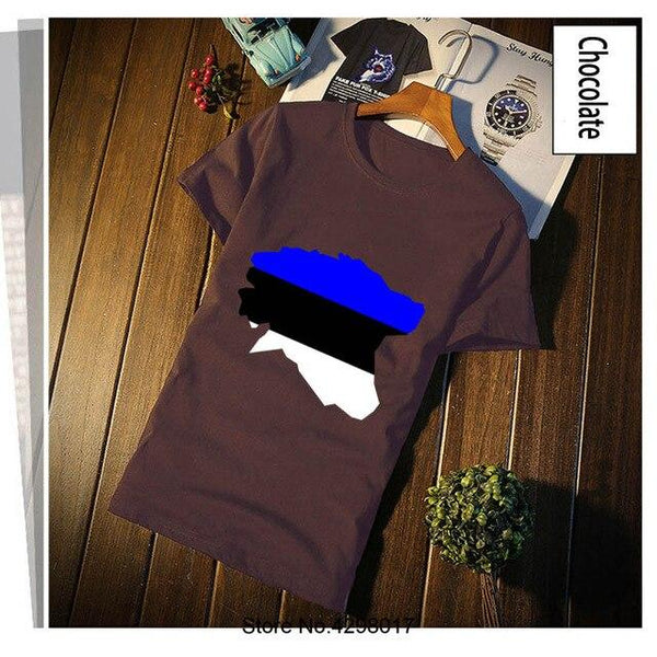 Custom Estonia T-Shirt Funky Plus Size 3xl Men's Tshirt