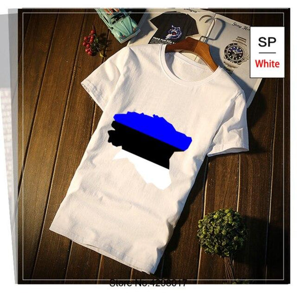Custom Estonia T-Shirt Funky Plus Size 3xl Men's Tshirt