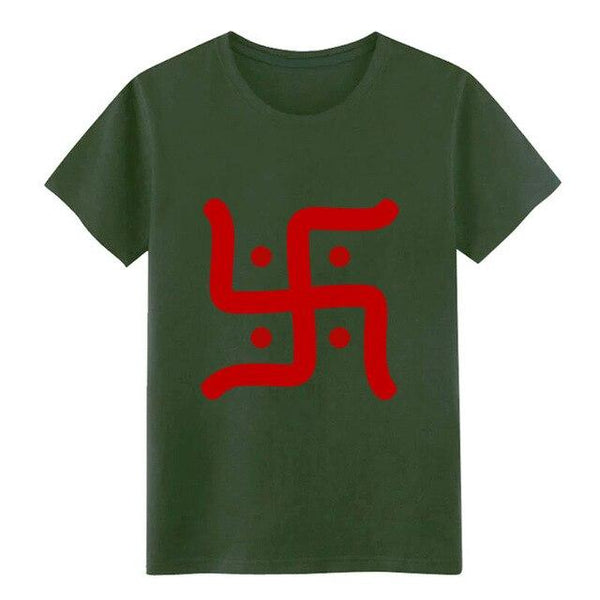 Hindu Swastika Fitted Cotton/Poly by Next Level t shirt