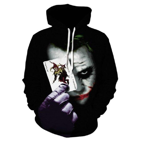 2019 Devin Du fashion top 3D printed clown poker hoodie