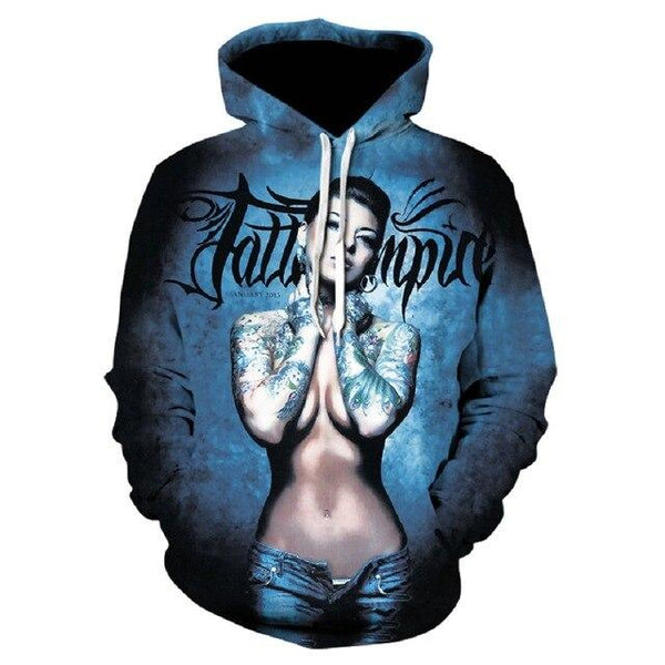 2019 Devin Du fashion top 3D printed clown poker hoodie