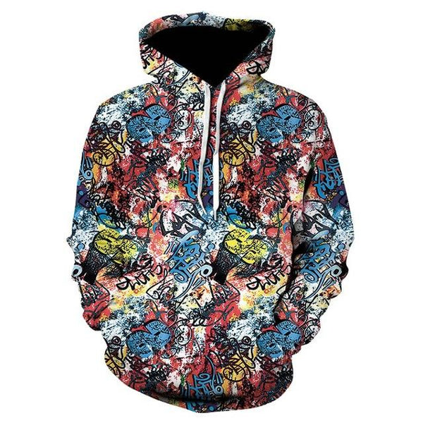 2019 Devin Du fashion top 3D printed clown poker hoodie