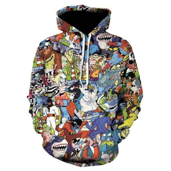 2019 Devin Du fashion top 3D printed clown poker hoodie