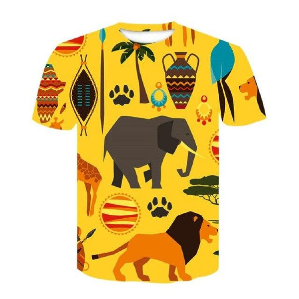 Wolf T Shirt Men 2018 T-Shirts Short Sleeve Round Neck