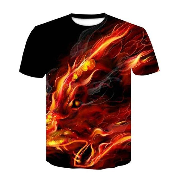 Wolf T Shirt Men 2018 T-Shirts Short Sleeve Round Neck