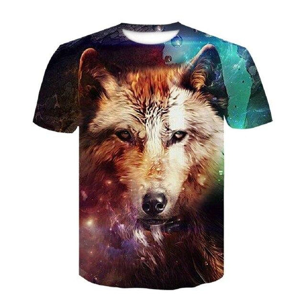Wolf T Shirt Men 2018 T-Shirts Short Sleeve Round Neck